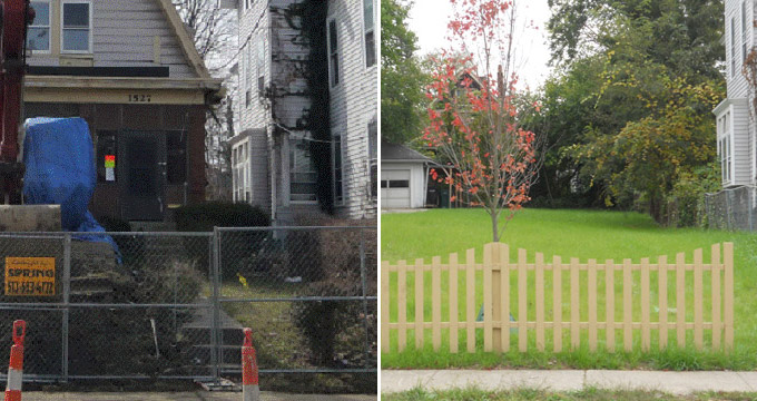 Evanston before and after