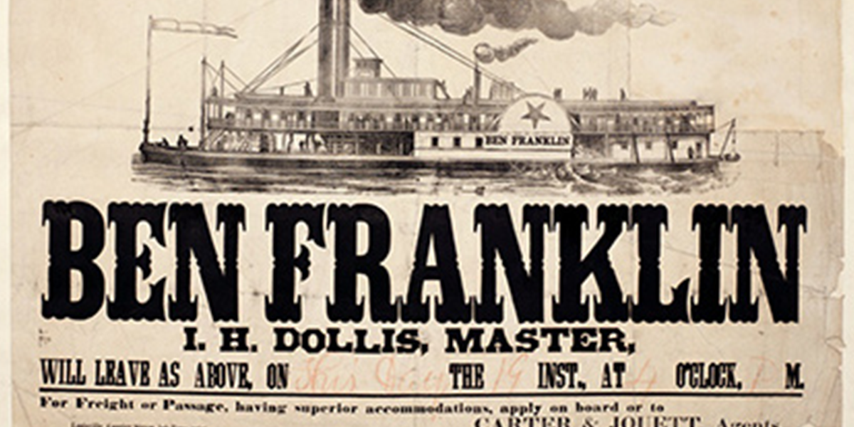 Benjamin Franklin steamboat article picture
