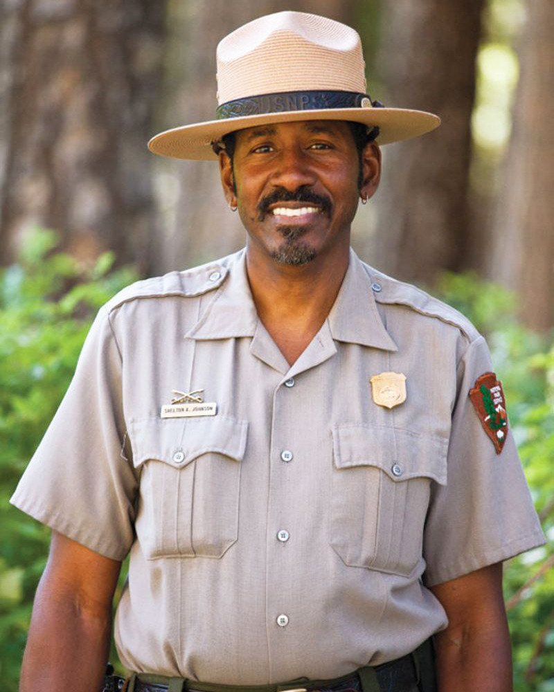 Photo of Shelton Jackson in his National Park Ranger uniform.