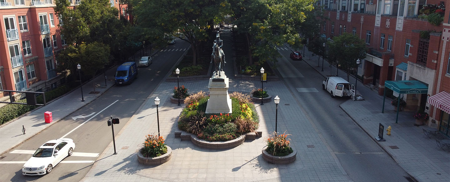 Harrison Statue at Piatt Park