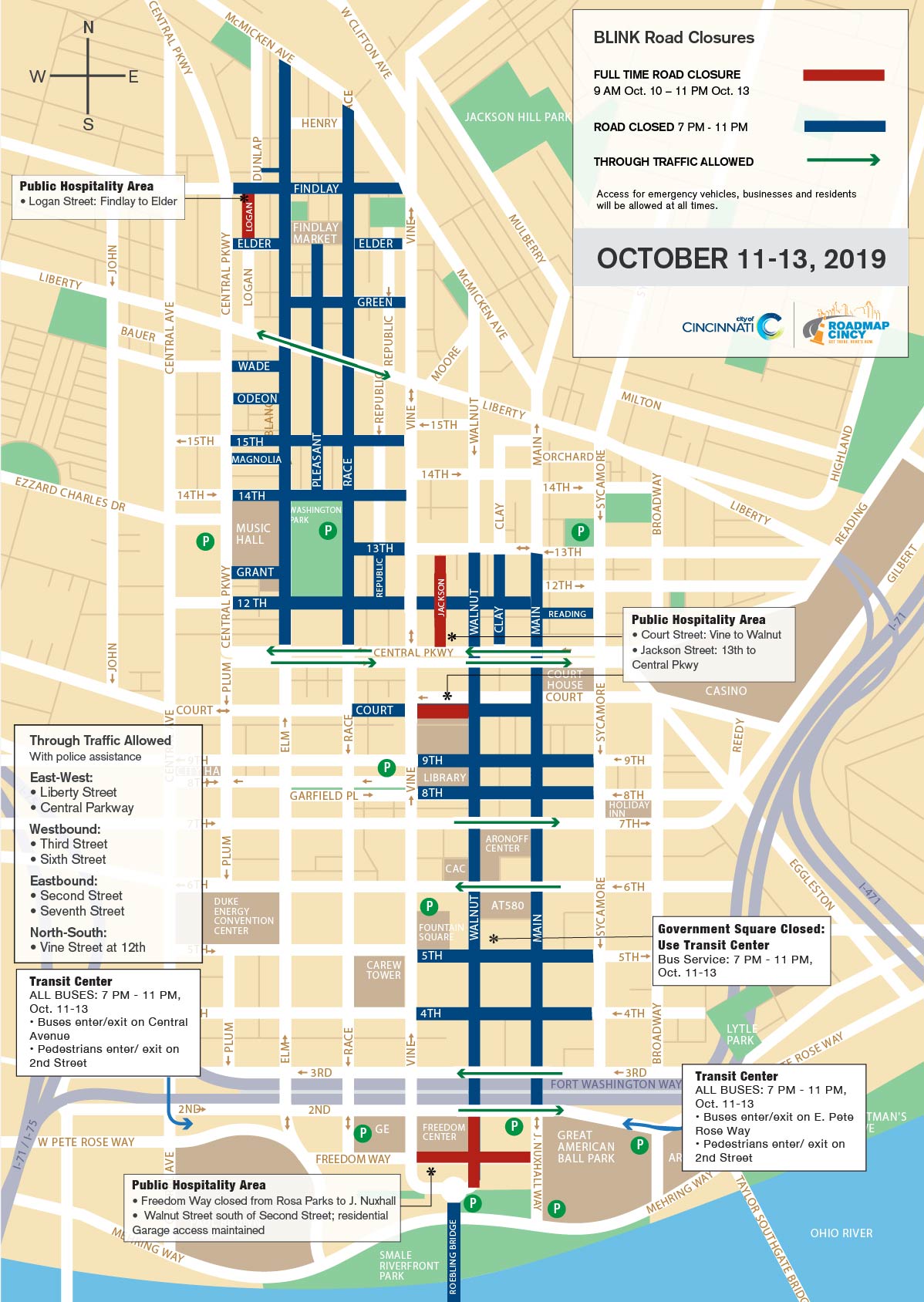 Blink 2019 Traffic and Parking Map