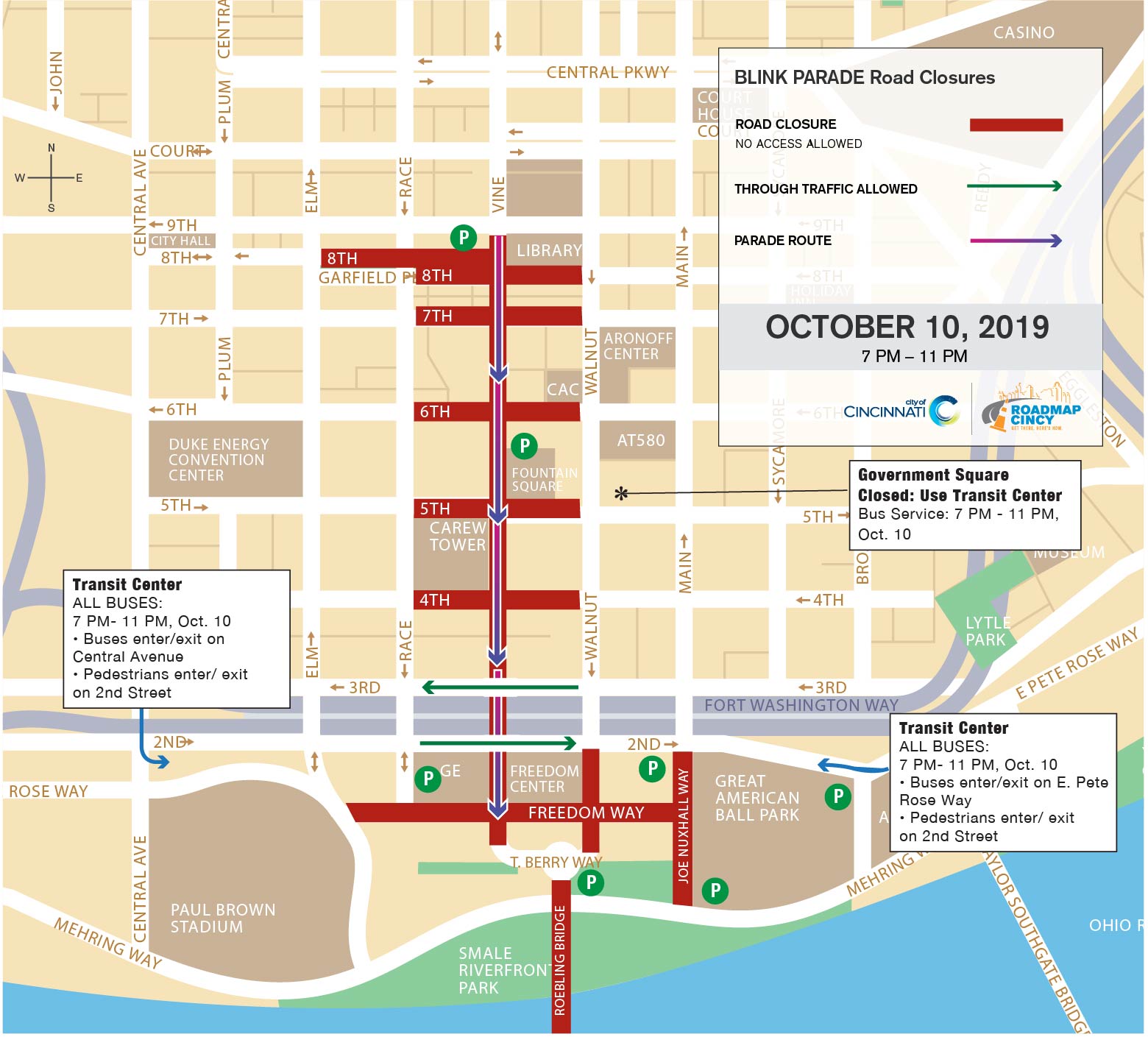 Blink Parade Map