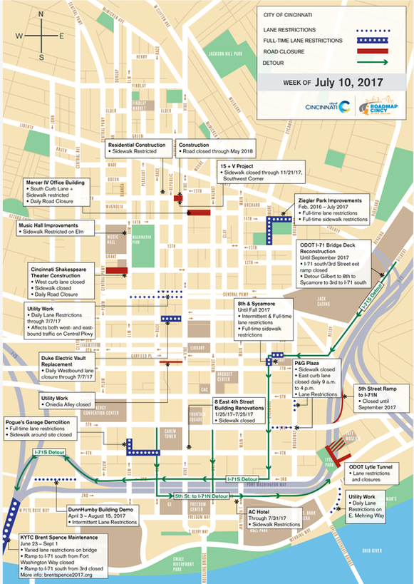 Construction-related Road Closures, Lane Restrictions This Week (week 