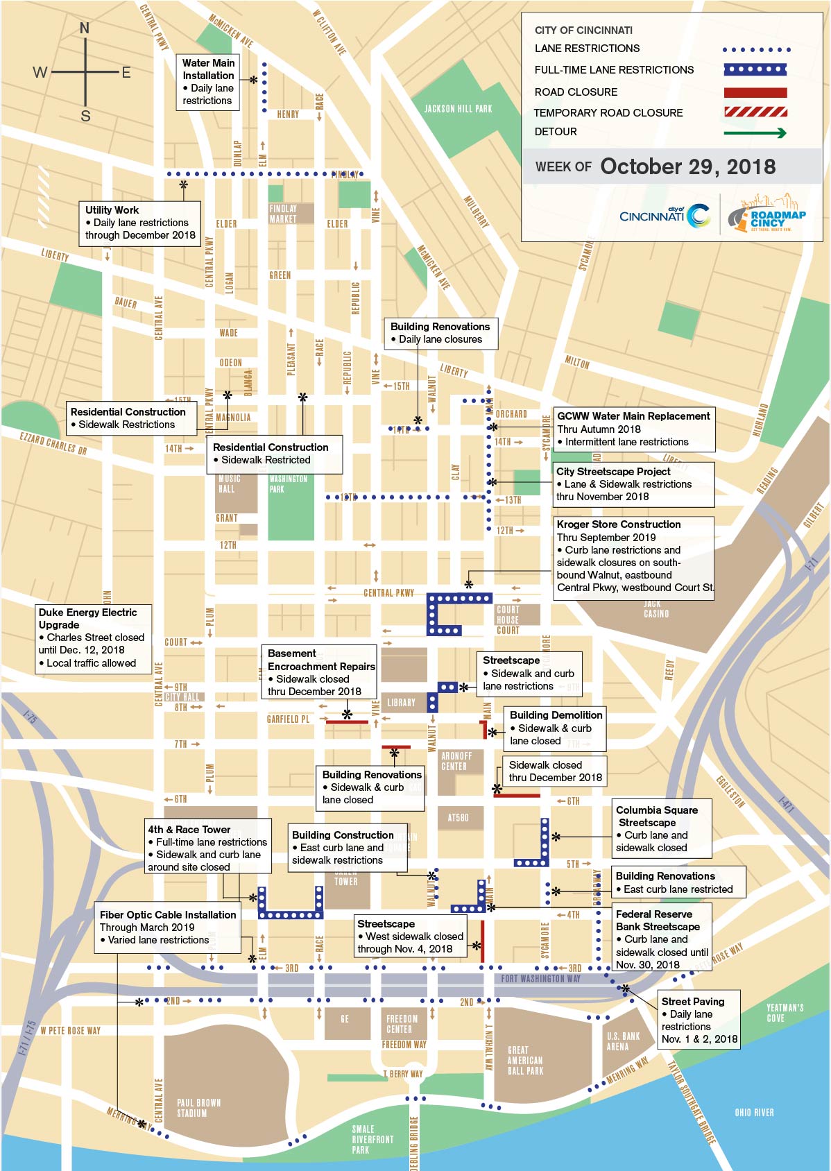 Construction-Related Road Closures and Lane Restrictions This Week ...