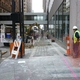 Intrens removes sidewalk for relocated electrical conduit on Walnut between 4th and 5th