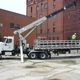 Duke unloading new gas main pipes