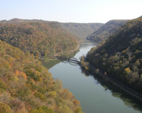 Kanawha River in West Virginia
