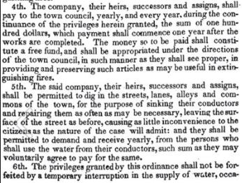 Text about the establishment of the water company (page 3)